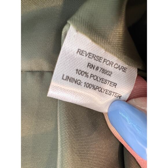 Chic Olive Patterned Women's Blazer - Picture 8 of 13